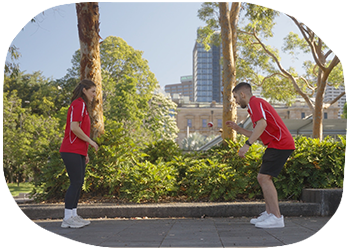 Teachers taking part in Jump Rope for Heart skipping activities at school.