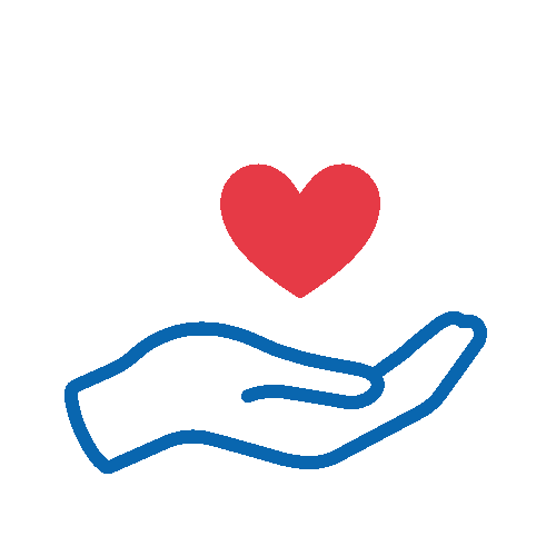 a hand holding a heart